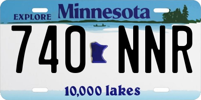 MN license plate 740NNR