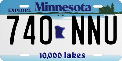 MN license plate 740NNU