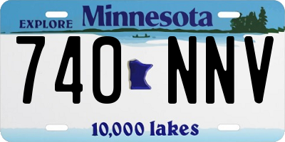 MN license plate 740NNV