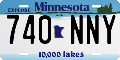 MN license plate 740NNY