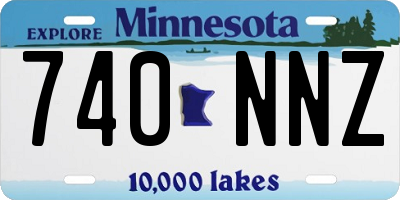 MN license plate 740NNZ