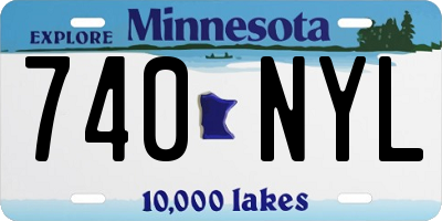 MN license plate 740NYL