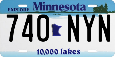 MN license plate 740NYN