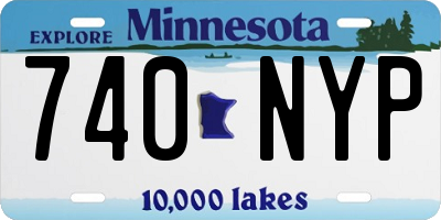 MN license plate 740NYP