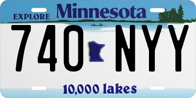 MN license plate 740NYY