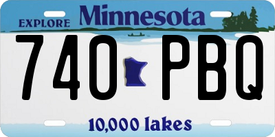 MN license plate 740PBQ