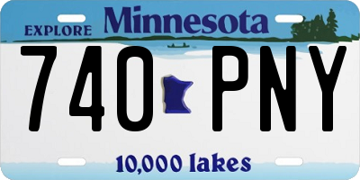 MN license plate 740PNY