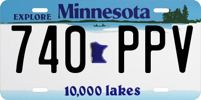 MN license plate 740PPV