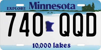 MN license plate 740QQD