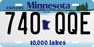 MN license plate 740QQE