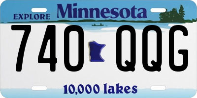 MN license plate 740QQG