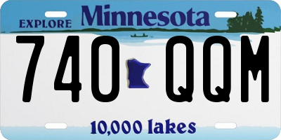 MN license plate 740QQM