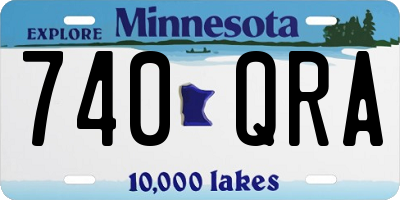 MN license plate 740QRA