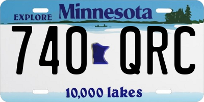 MN license plate 740QRC