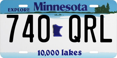 MN license plate 740QRL