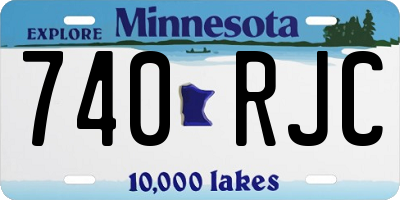 MN license plate 740RJC