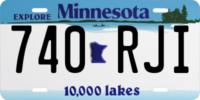 MN license plate 740RJI
