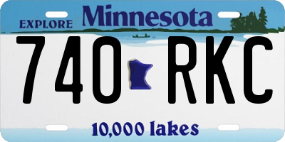 MN license plate 740RKC