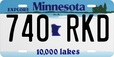 MN license plate 740RKD