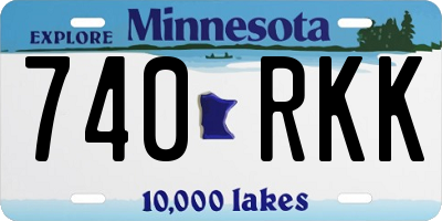 MN license plate 740RKK