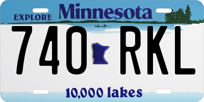 MN license plate 740RKL