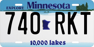 MN license plate 740RKT
