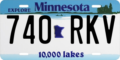 MN license plate 740RKV