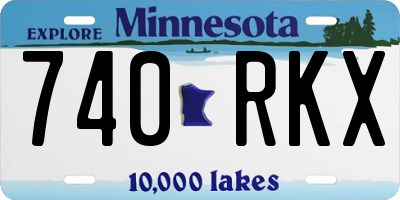 MN license plate 740RKX