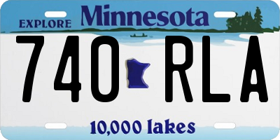 MN license plate 740RLA