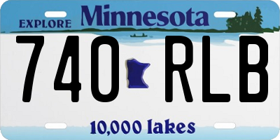 MN license plate 740RLB