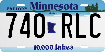 MN license plate 740RLC