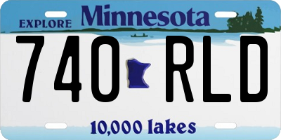 MN license plate 740RLD