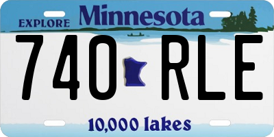 MN license plate 740RLE