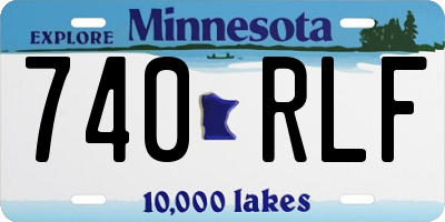 MN license plate 740RLF