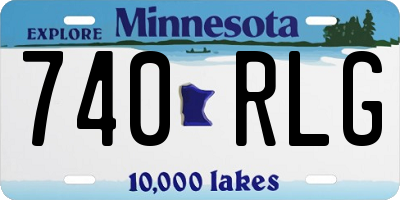 MN license plate 740RLG