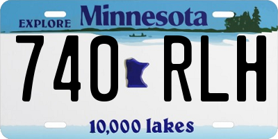 MN license plate 740RLH