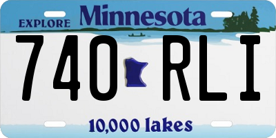 MN license plate 740RLI