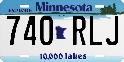 MN license plate 740RLJ