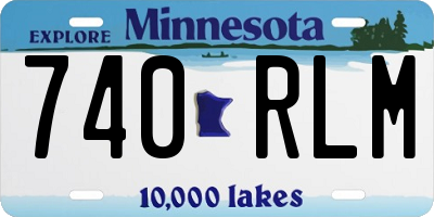 MN license plate 740RLM