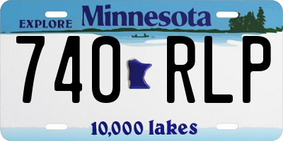 MN license plate 740RLP