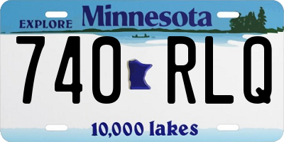 MN license plate 740RLQ