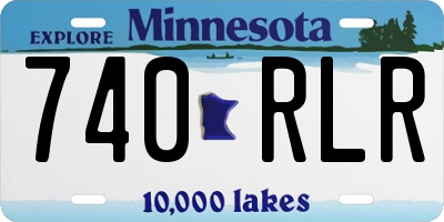 MN license plate 740RLR