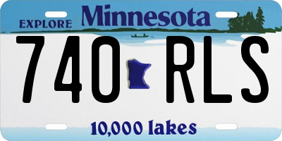 MN license plate 740RLS