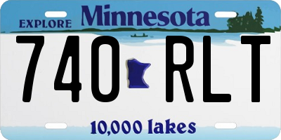 MN license plate 740RLT