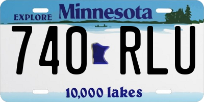 MN license plate 740RLU
