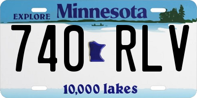 MN license plate 740RLV