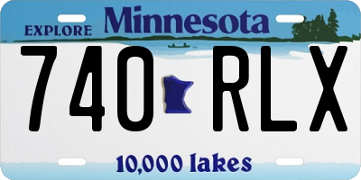 MN license plate 740RLX
