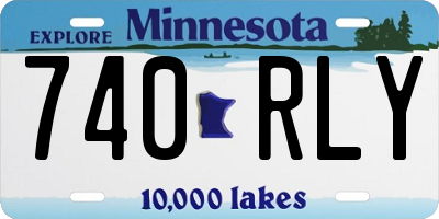MN license plate 740RLY