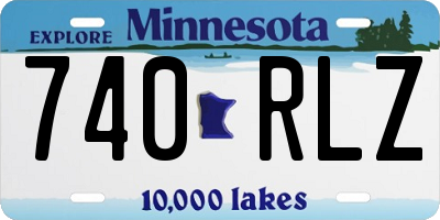 MN license plate 740RLZ