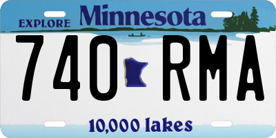 MN license plate 740RMA
